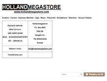 Tablet Screenshot of hollandmegastore.com